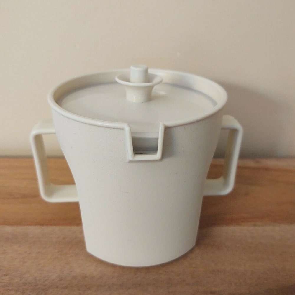 Vintage Tupperware Push Top Almond Creamer